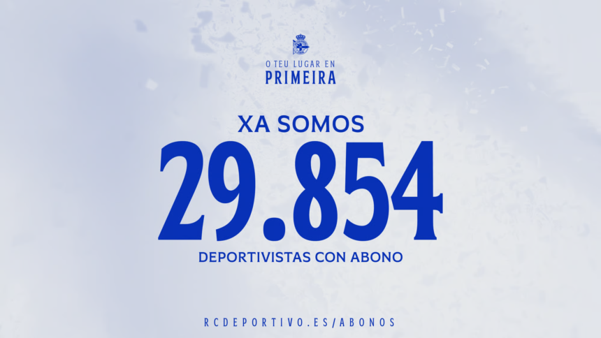 El Deportivo sigue y suma abonados