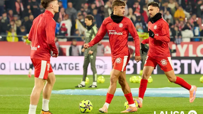 El extremo ucraniano Viktor Tsyvankov, en un encuentro de LaLiga con el Girona FC / Girona FC
