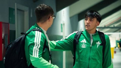 Joel Tenreiro, jugador del Somozas convocado por el Racing de Ferrol para el debut ante el Arenas