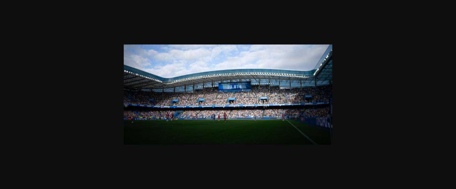Vista de Abanca Riazor antes del regreso del Deportivo a Primera División