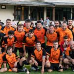Jugadores del CF San Sadurniño durante el Trofeo Concello ante el Narahío