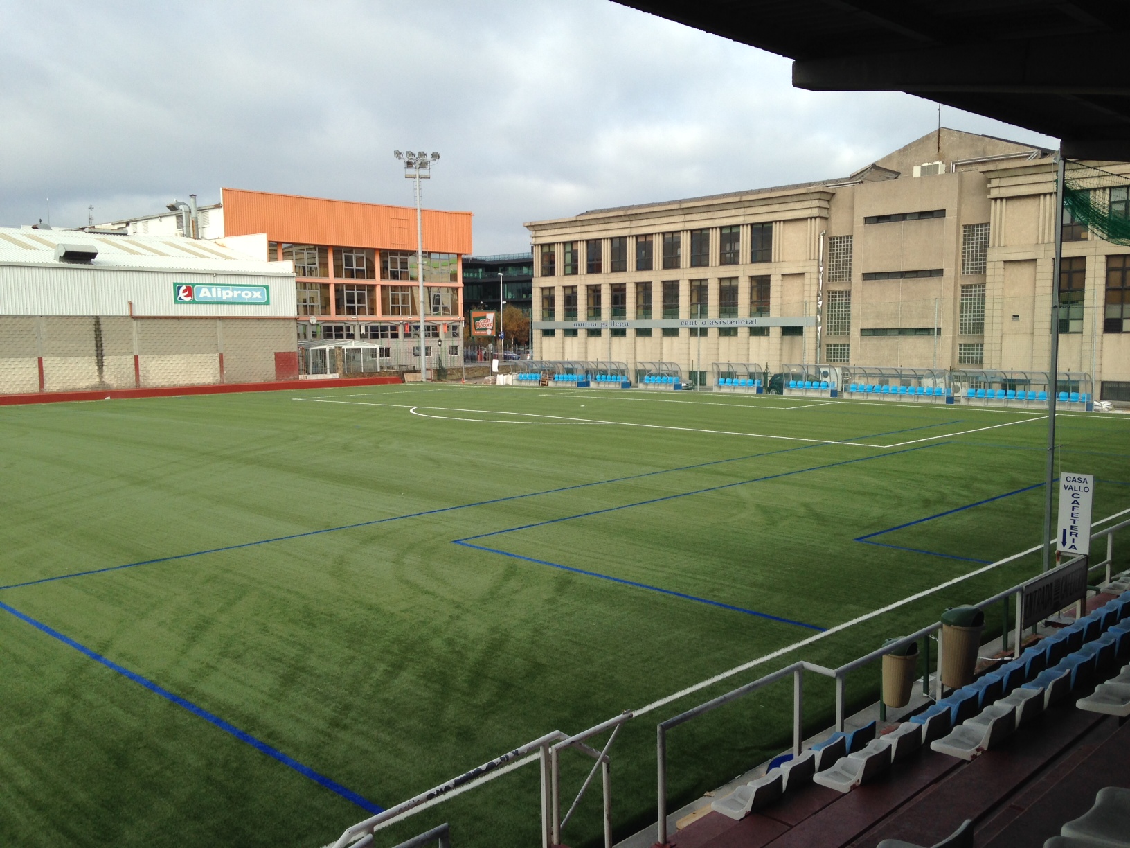 Campo de fútbol de A Grela, escenario habitual de los partidos del Silva SD