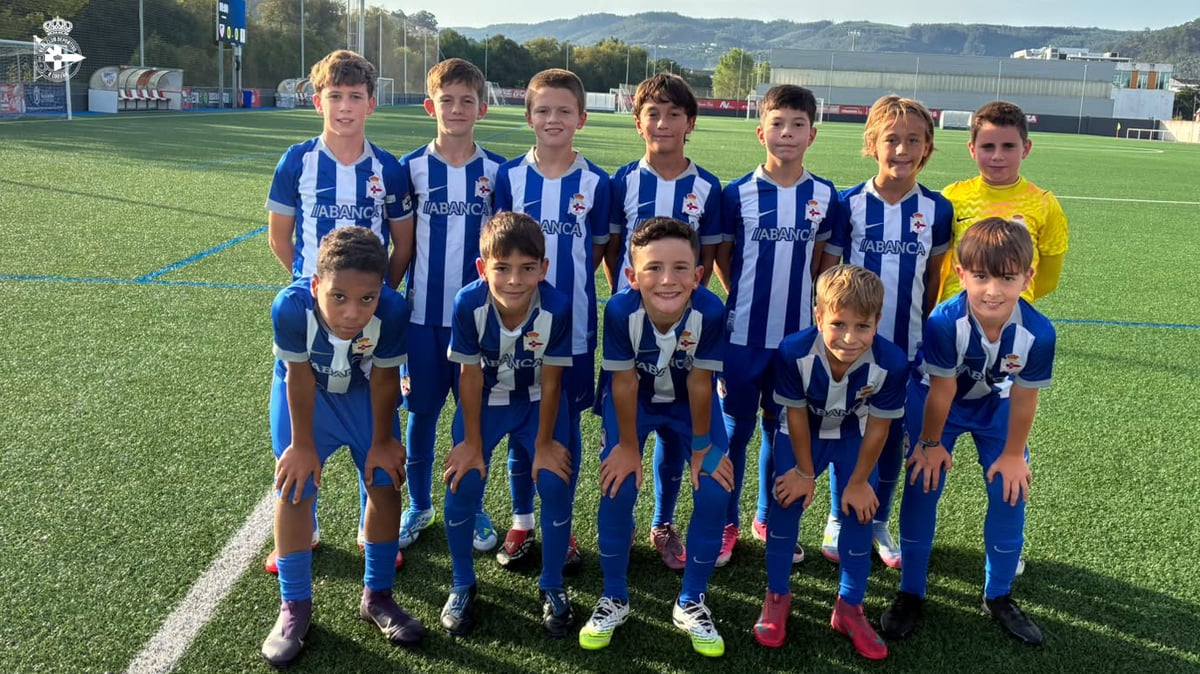 Alevín A del Deportivo durante el torneo Malinwa International Cup 2026