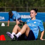 Andrea Calvo durante un entrenamiento de la EFF Rosalía