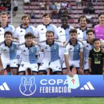 Once inicial de la SD Compostela ante el CD Derio en la Copa Federación