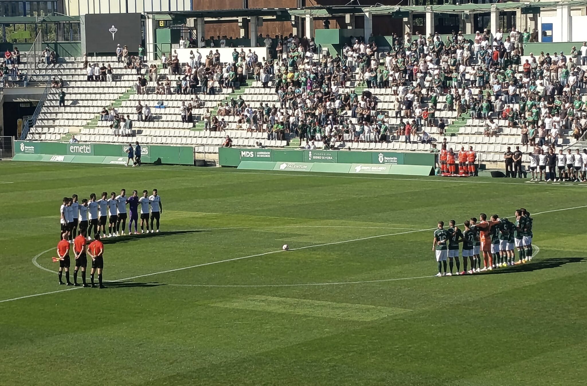 Acción del Racing Club Ferrol-Real Unión disputado en A Malata el 13 de septiembre de 2026