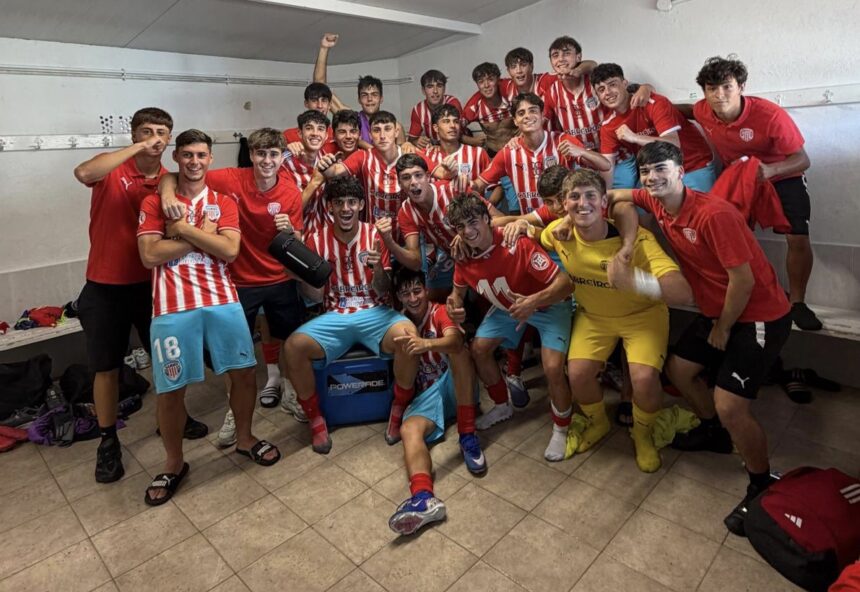 CD Lugo Juvenil durante el partido ante el Victoria CF en A Cheda