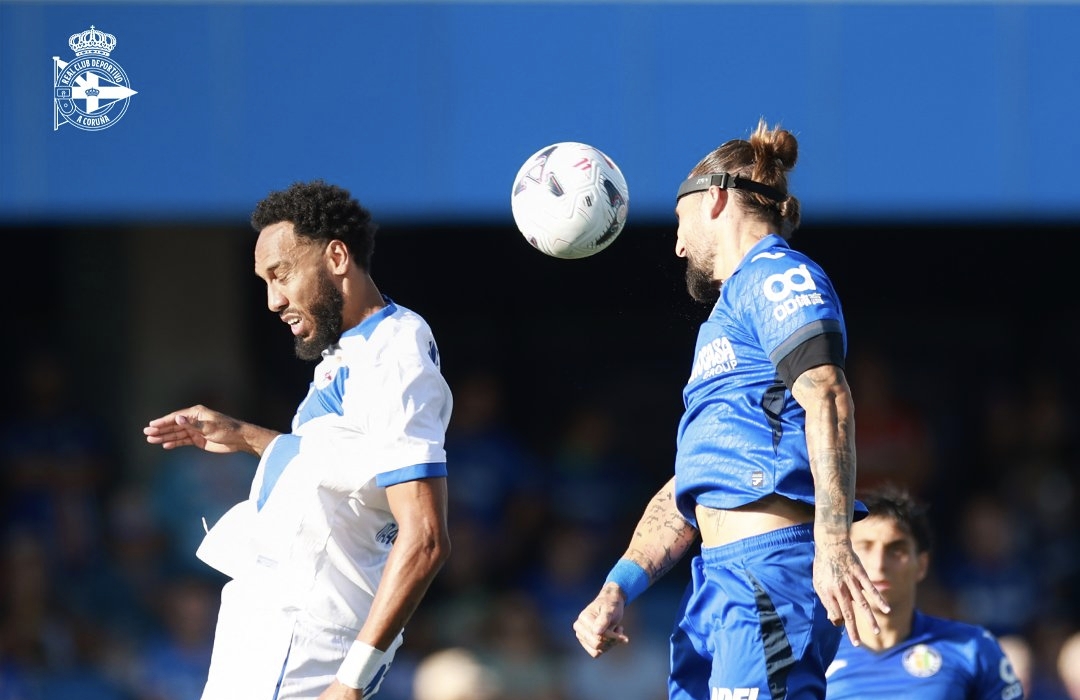 Acción del Getafe-Deportivo disputado en el Coliseum el 13 de septiembre de 2026