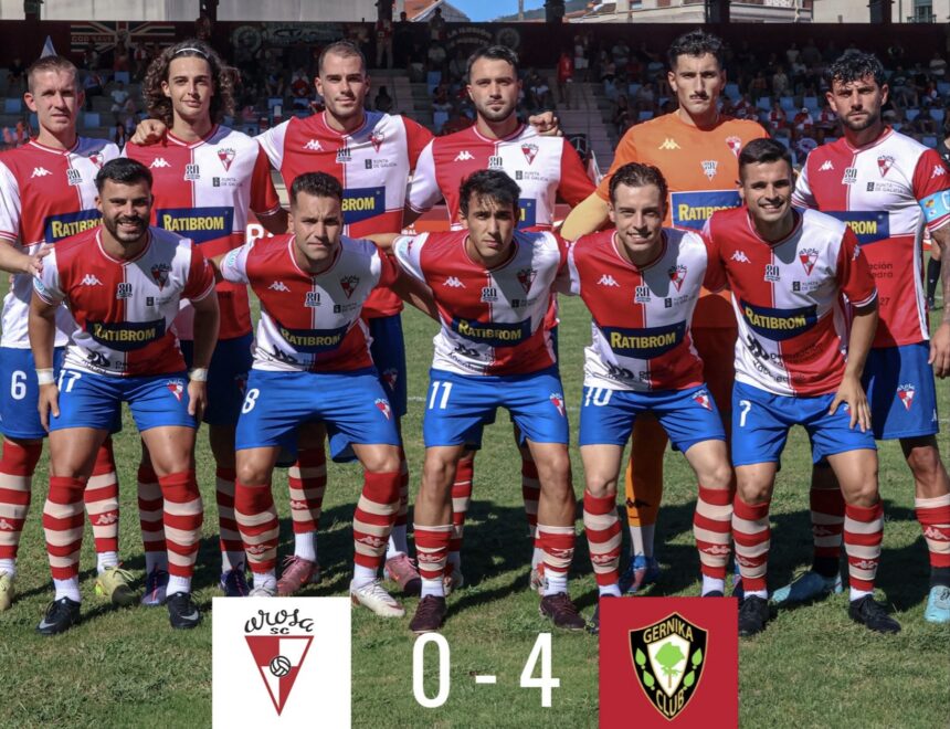Acción del Arosa-Gernika disputado en A Lomba el 13 de septiembre de 2026