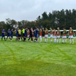Jugadores del Racing Club Villalbés sobre el césped de A Madalena