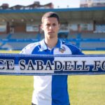 Alan Godoy, delantero del CD Lugo, antes del partido ante la Ponferradina