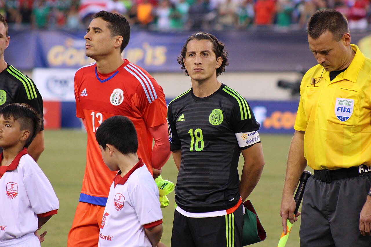 Andrés Guardado con la selección de México
