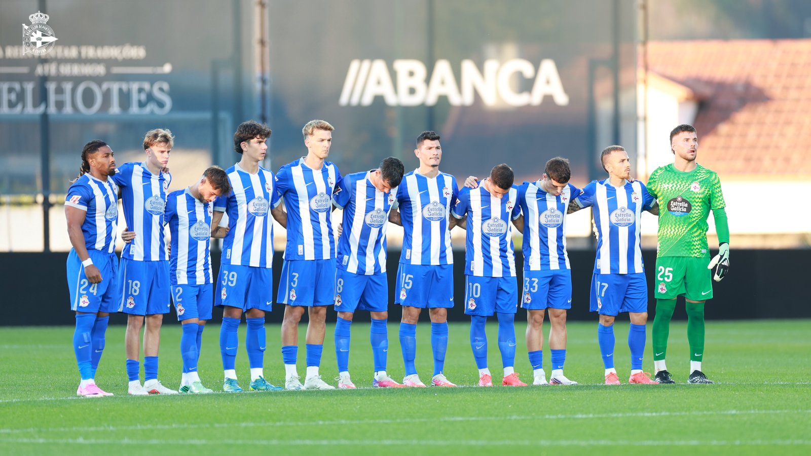 Jugadores del Deportivo durante un entrenamiento en el Dépor Training Center