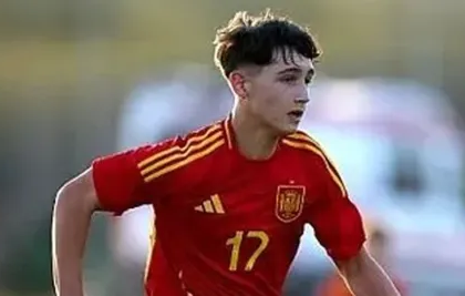 Germán Alonso con la selección española en categorías inferiores