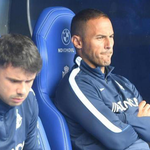 Alberto Rodríguez, entrenador del Dépor ABANCA, durante el partido ante el Real Madrid en Riazor