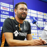 José Bordalás, entrenador del Getafe, durante una rueda de prensa