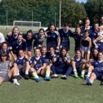 Jugadoras del Lóstrego CF femenino durante una imagen de equipo