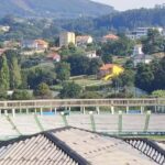 Estadio de A Malata sin la antigua cubierta durante las obras de renovación en septiembre de 2026