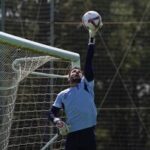 Marc Vidal durante un entrenamiento con el Celta antes de fichar por el Sabadell