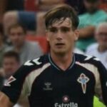 Mateo Sobral durante el Ceuta-Celta Fortuna de Segunda División