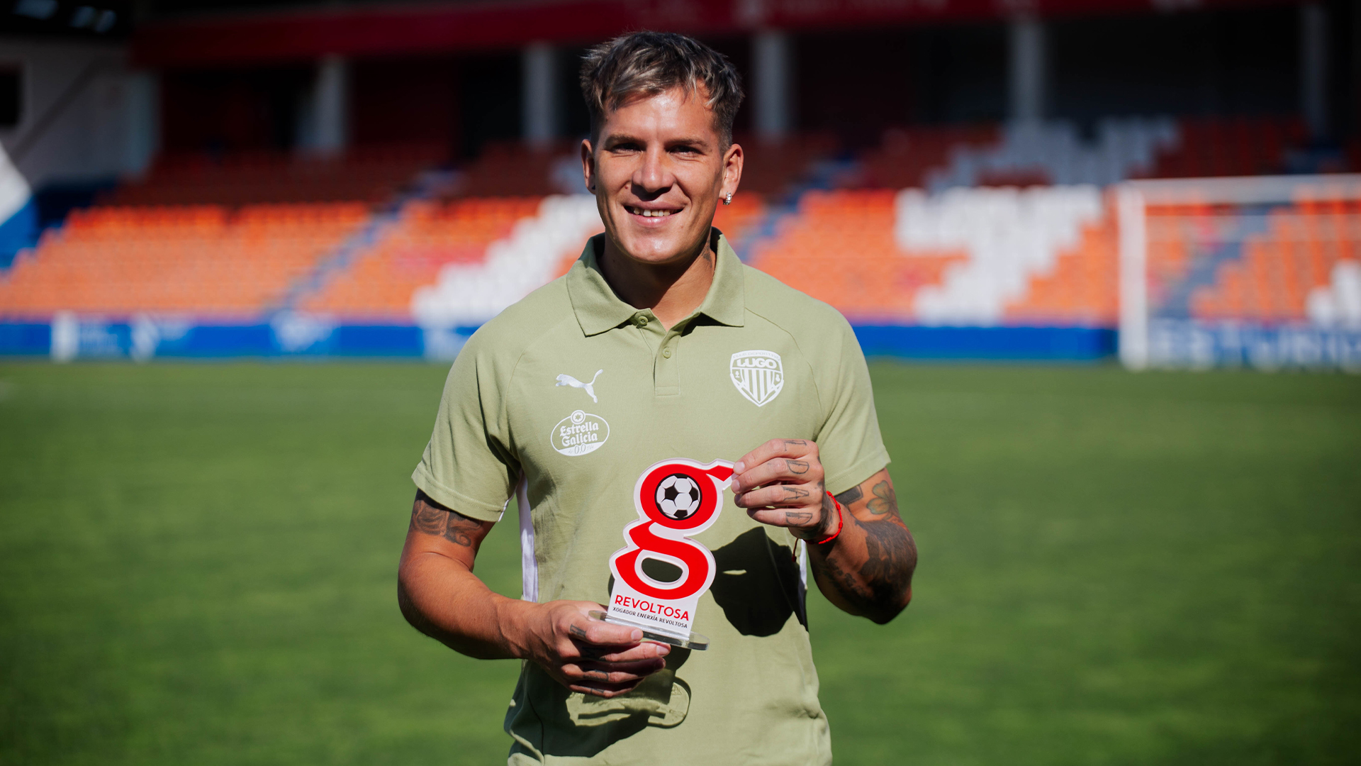 Nico Reniero, durante su etapa como jugador del CD Lugo