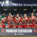 Once del CD Lugo en El Toralín antes del partido ante la Ponferradina de la jornada 2 de Primera Federación