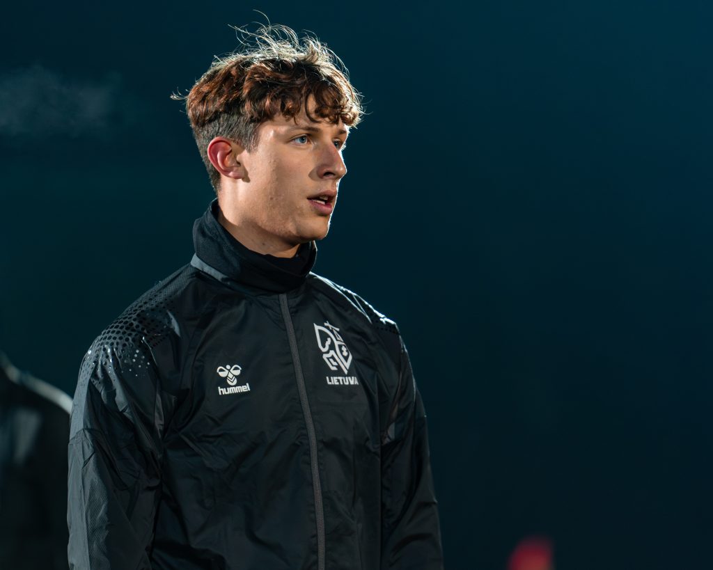 Romualdas Jansonas, delantero internacional lituano y nuevo jugador de la UD Ourense