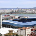 Torre de Marathón del estadio de Riazor antes de su rehabilitación