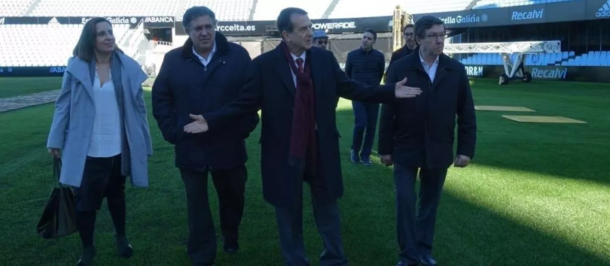Abel Caballero, alcalde de Vigo, en el estadio de Balaídos durante un concierto. Foto: Concello de Vigo