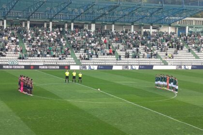 Racing de Ferrol y Pontevedra en A Malata el 3 de octubre de 2026, partido en el que Lucas Díaz mantuvo la portería a cero