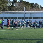 El CSD Arzúa y el Paiosaco en un partido de febrero de 2023 en A Porta Santa