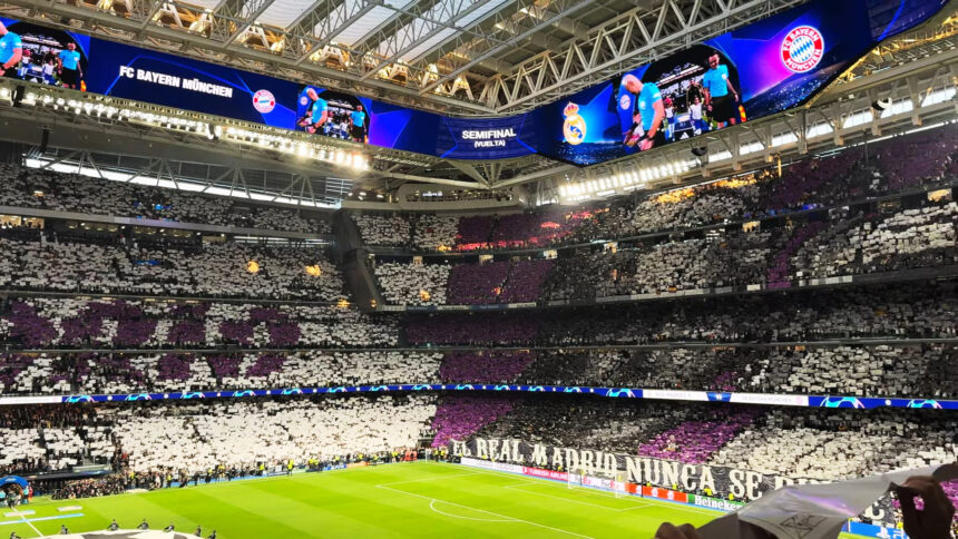 Interior del estadio Santiago Bernabéu, donde el Celta visitará al Real Madrid el 21 de noviembre