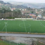 Vista del campo de O Monte del San Tirso SD en Abegondo, escenario del partido ante la AD Miño