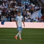 Carlos Domínguez con la selección gallega en Balaídos en 2024