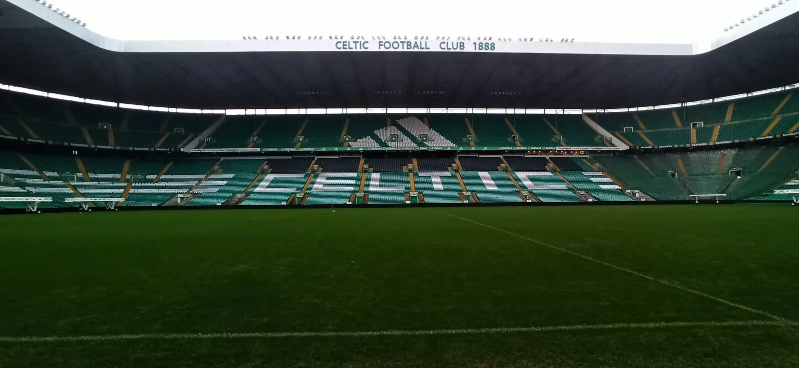 Vista interior de Celtic Park, escenario del partido entre Celtic y Celta