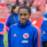 Daniela Caracas con la selección de Colombia, en una fotografía de archivo de 2019
