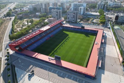 Vista aérea del Estadi Johan Cruyff del FC Barcelona en junio de 2023, imagen de contexto