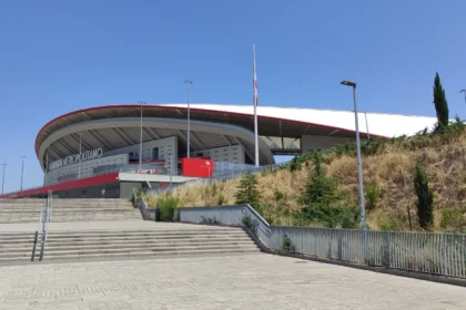 Exterior del Riyadh Air Metropolitano, estadio del Atlético de Madrid