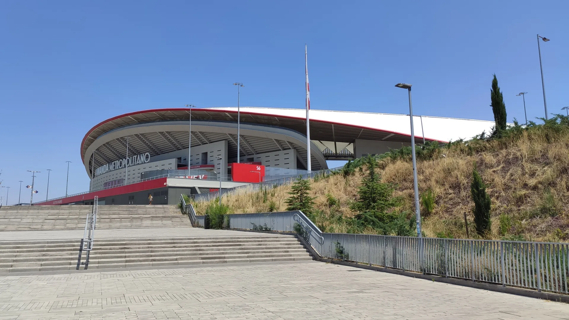 Exterior del Riyadh Air Metropolitano, estadio del Atlético de Madrid