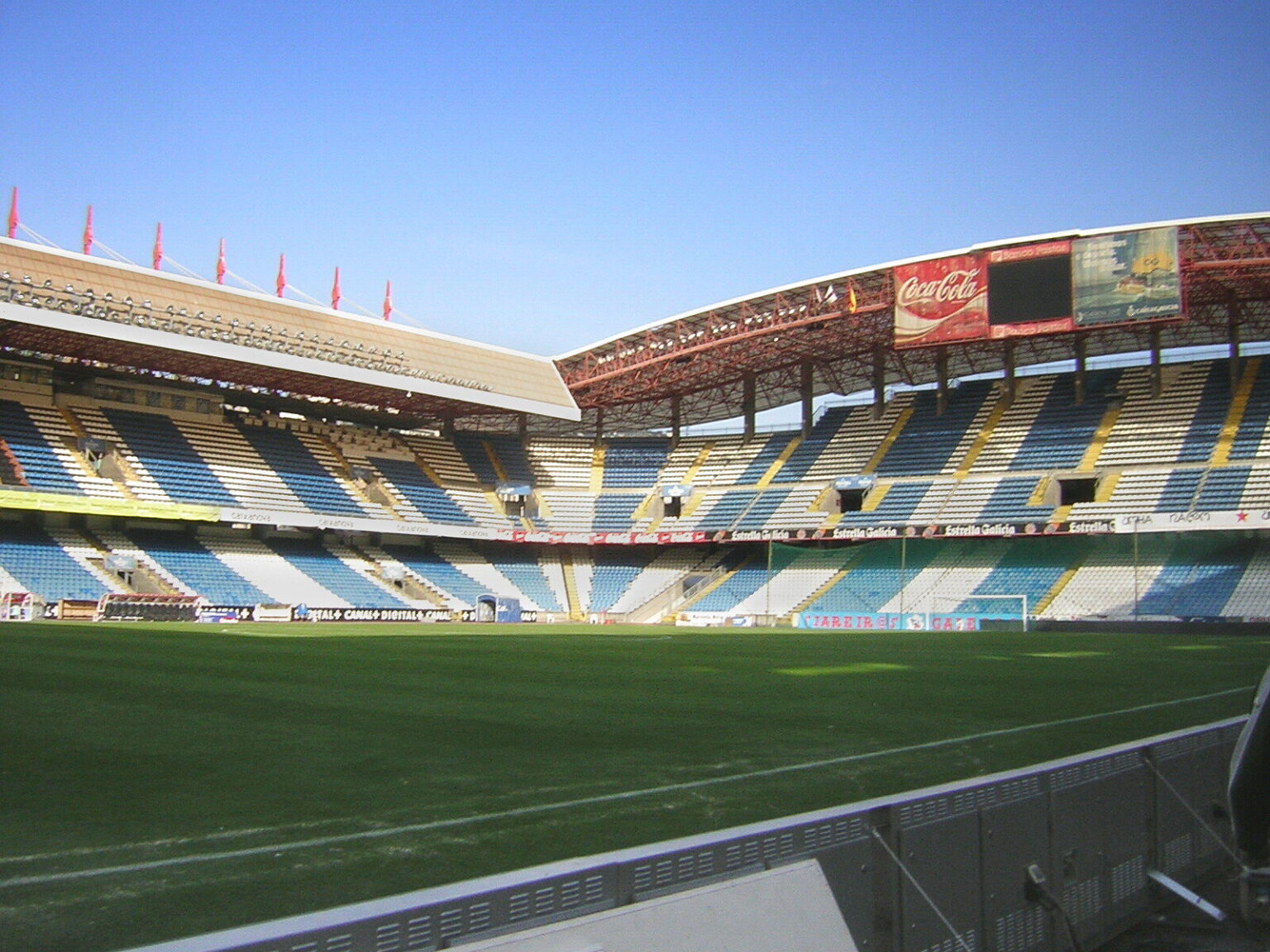 Vista interior del estadio de Riazor, escenario del Dépor ABANCA-Deportivo Alavés