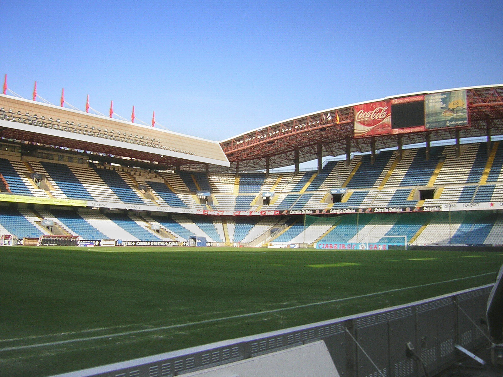 Vista interior del estadio de Riazor, escenario del Dépor ABANCA-Deportivo Alavés