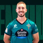 Héber Pena durante su etapa en el Racing Club de Ferrol