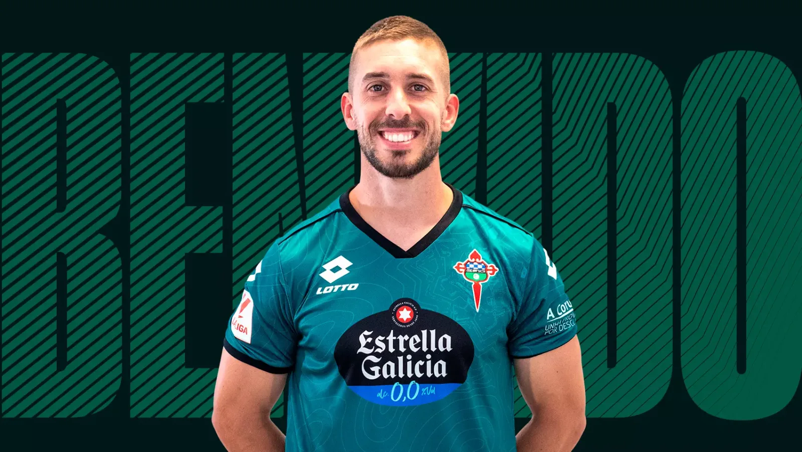 Héber Pena durante su etapa en el Racing Club de Ferrol