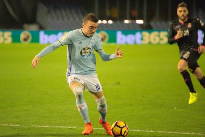 Iago Aspas, jugador del Celta, durante un partido