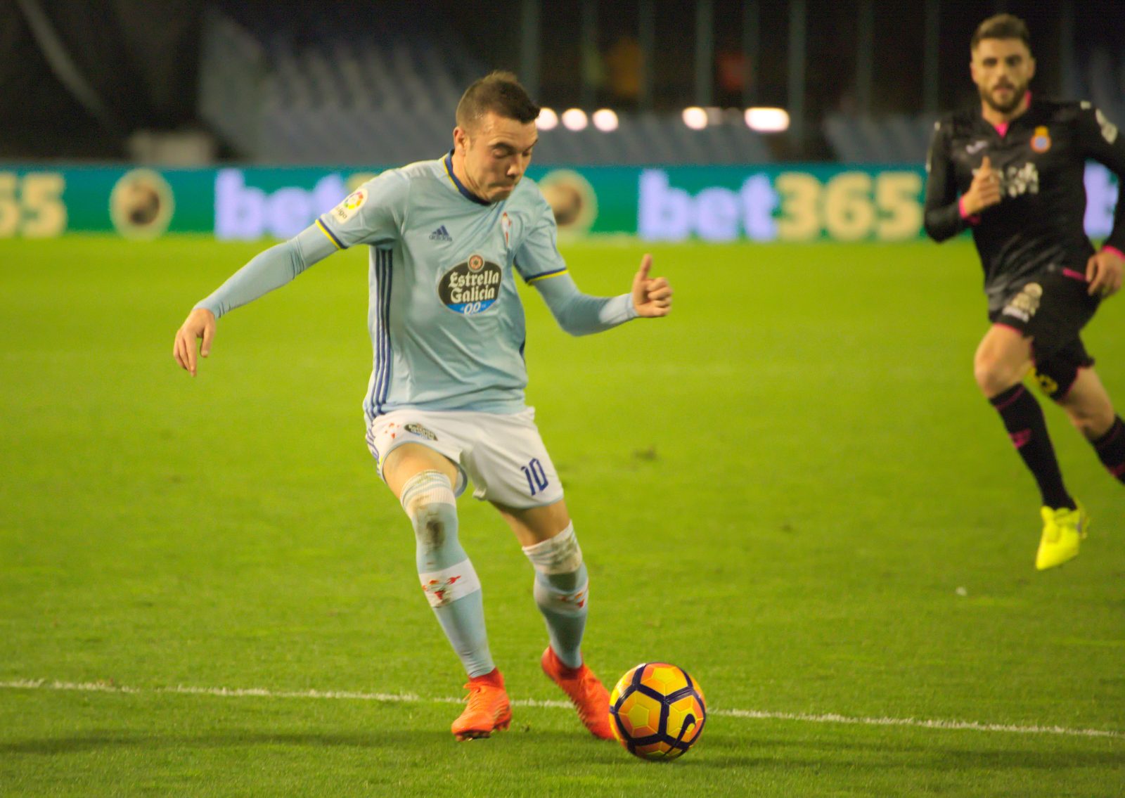 Iago Aspas, jugador del Celta, durante un partido