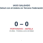 Infografía: Iago Salgado, 18 años, debutó con el Antela y mantuvo la portería a cero en el 0-0 de Portonovo