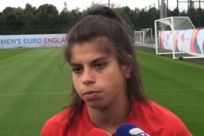 Inês Pereira con la selección de Portugal en 2022