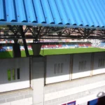Vista parcial de las gradas del estadio de Ipurua, escenario del Eibar-Dépor ABANCA