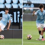 Manu Rodríguez y Ángel Arcos en imágenes de archivo de la cantera celeste