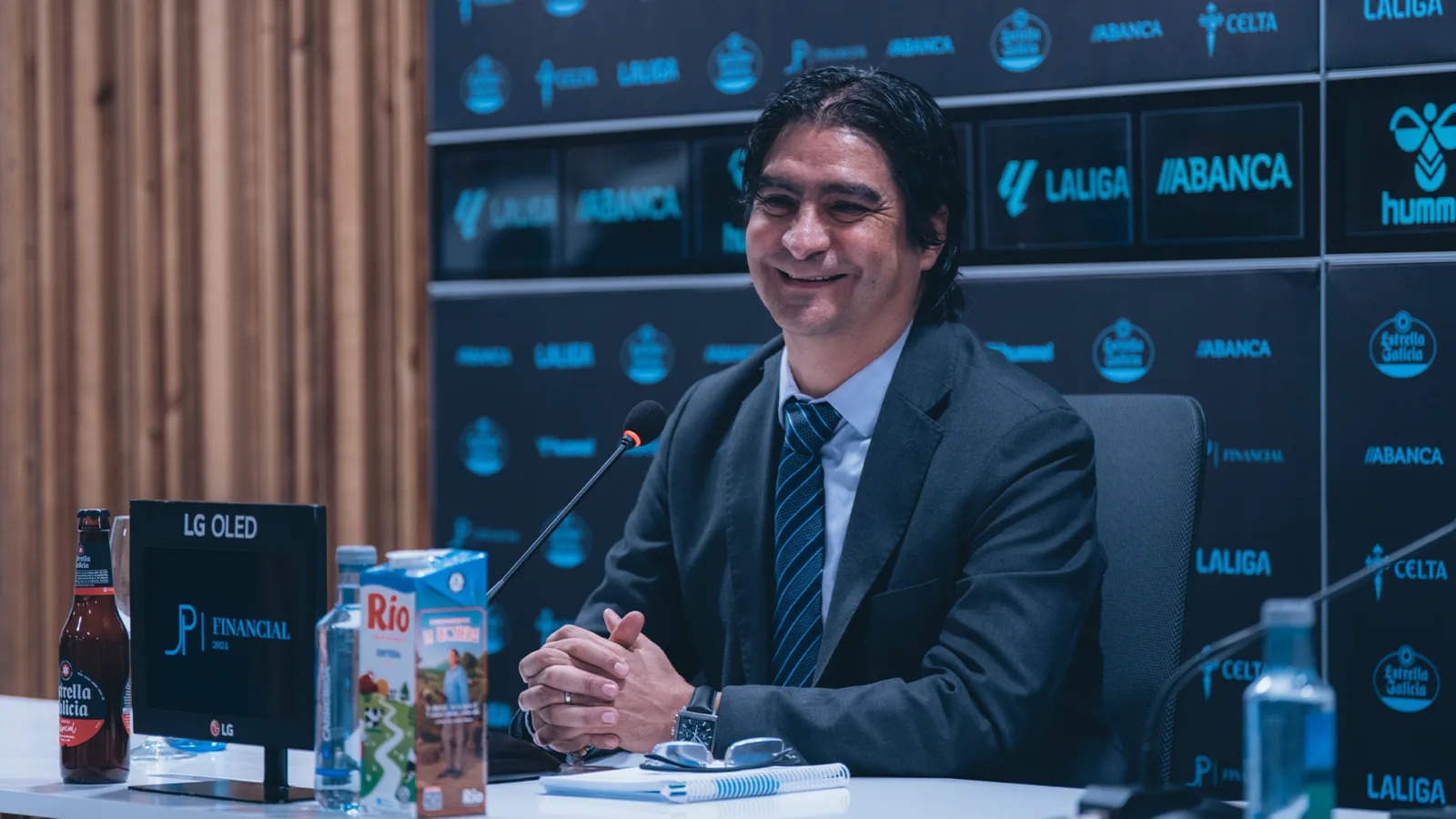 Marco Garcés, director de fútbol del Celta, durante una comparecencia de archivo